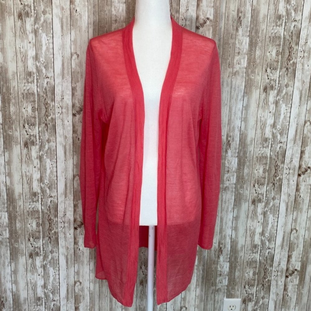 Women's LOFT Coral Lightweight Cardigan Sweater size Large